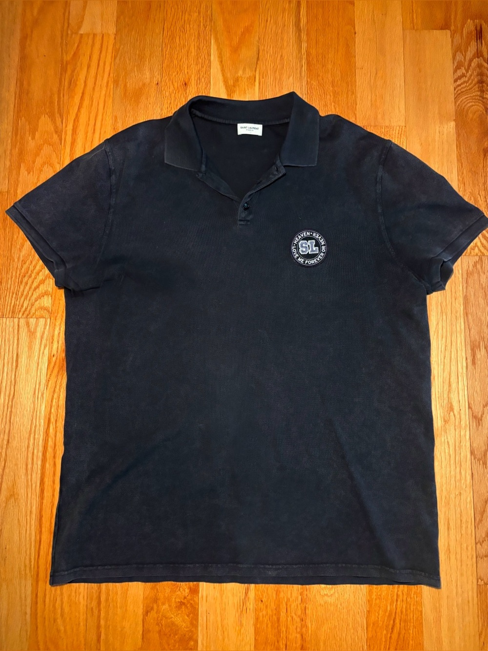Saint Laurent SL Logo Polo Shirt